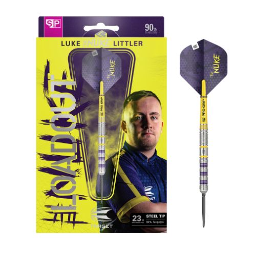 Steel Tip Darts 90% Tungsten 24g - Target Luke Littler Loadout