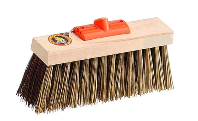 Union Fibre Cane Broom Head, 350MM, ideal for efficient outdoor cleaning, captures dust and handles debris easily.