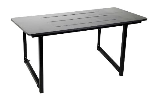 Wall Mounted Shower Seat - Commercial 900 x 450 - Black Powder Coated