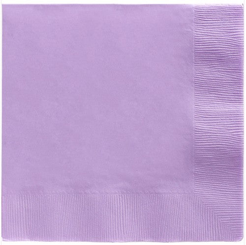 Elegant lavender lilac dinner napkins, 2-ply, 40cm x 40cm, pack of 20 for any dining occasion.