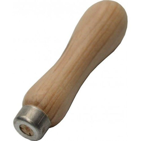 3-inch wooden file handles with metal ferrules for durable, comfortable grip in woodworking and crafting projects.