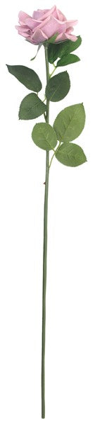 Lifelike dusky pink artificial rose, 71cm tall, perfect for adding elegance to any home decor without upkeep.