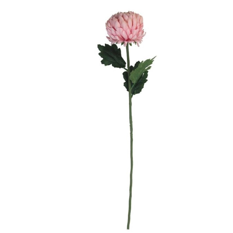 Artificial Flowers - Single Stem Chrysanthemum in Pink 57cmH
