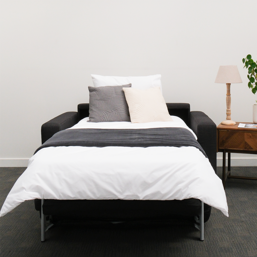 Sofa Bed - Makers Single (Charcoal Fabric)