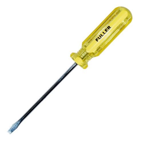 Fuller Slotted Screwdriver with 75mm tip and 3mm blade, crafted from chrome vanadium steel for precision and comfort.