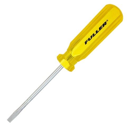 Fuller Slotted Screwdriver Ptn #402 with 100mm x 5mm tip, durable chrome vanadium steel, and ergonomic handle for comfort.