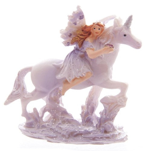 Figures - Lilac Glitter Flower Fairy & Unicorn World (Set of 12 Assorted)