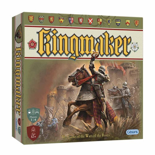 GIBSONS KINGMAKER puzzle featuring vibrant artwork, perfect for strategic gameplay and eco-friendly fun.