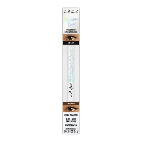 Liquid Eyeliner - L.A. Girl Blissful Duo Brush (Black/Brown)