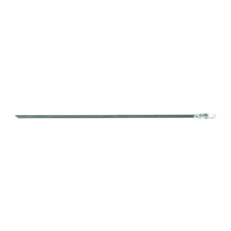 Stainless steel flat skewers, 40cm long, perfect for kebabs, koftas, and Greek souvlaki, pack of 12.