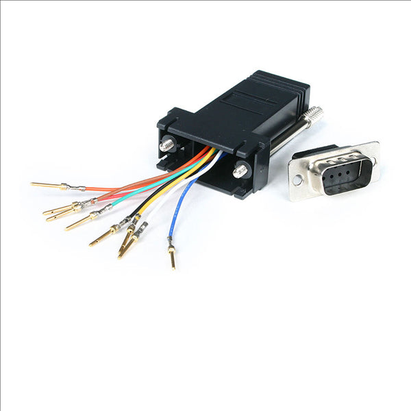 DB9 to RJ45 Modular Adapter - M/F
