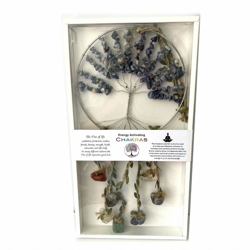 Dreamcatcher - Crystal Tree of Life 7 Chakras Sodalite