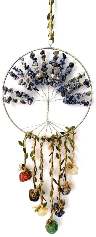 Dreamcatcher - Crystal Tree of Life 7 Chakras Sodalite