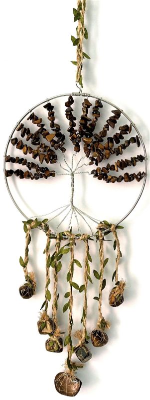 Dreamcatcher - Crystal Tree of Life Tiger Eye