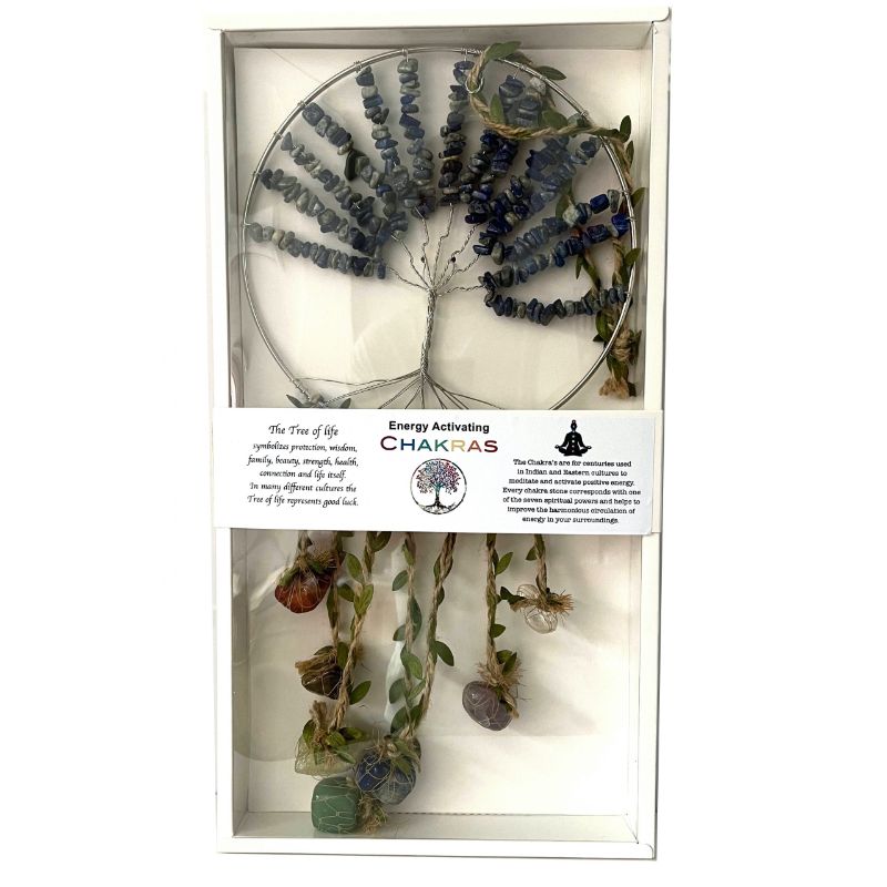 Dreamcatcher - Crystal Tree of Life 7 Chakras Lapis Lazuli