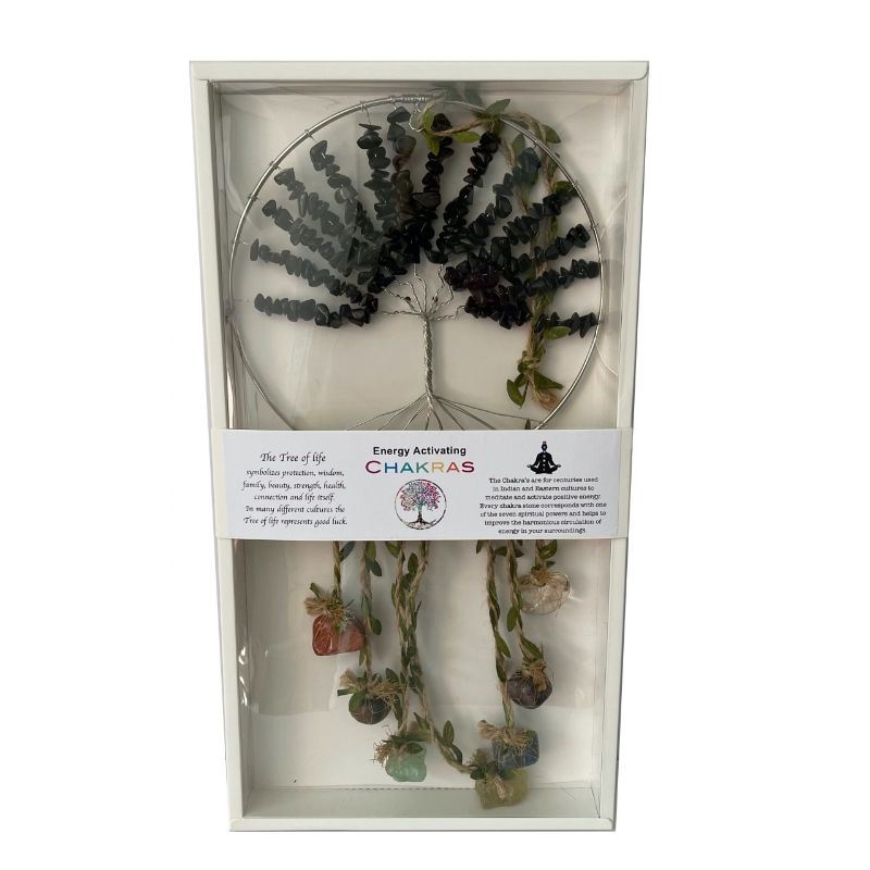 Dreamcatcher - Crystal Tree of Life 7 Chakras Onyx