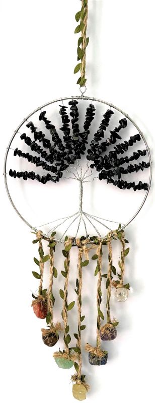 Dreamcatcher - Crystal Tree of Life 7 Chakras Onyx