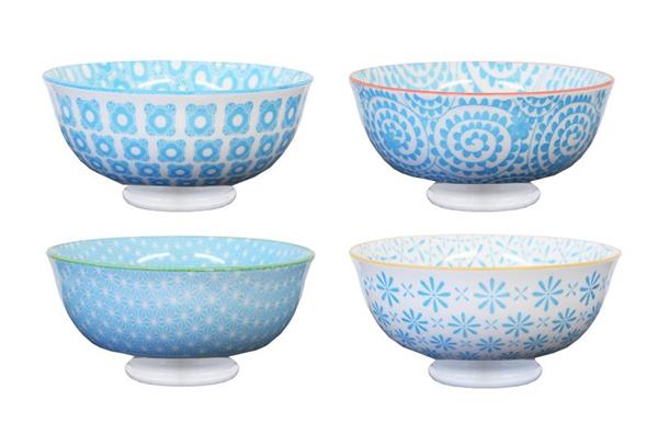 Serving Bowls  - Powder Blue Village Kiln - Ceramic - Set of 4