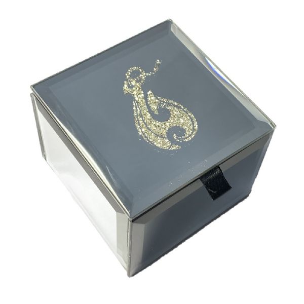 Kiwiana - Bling Mini Trinket Box Fish Hook