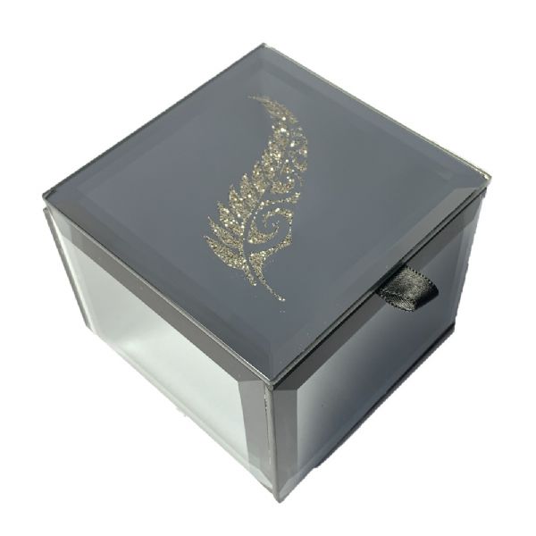 Kiwiana - Bling Mini Trinket Box Fern