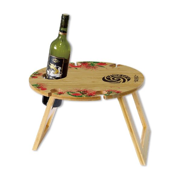 Outdoor Wine Table - Koru Bamboo Round Table