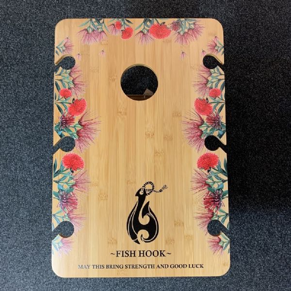 Outdoor Wine Table - Fish Hook Bamboo Rectangle Table