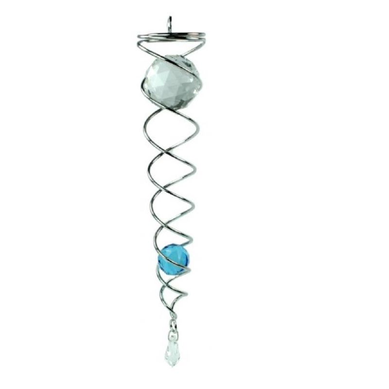 Garden Ornament - Vortex Spinner Aqua