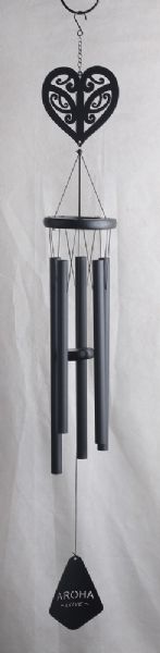 Aroha Love Kiwiana Wind Chime 40" Black