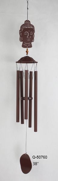 Buddha Wind Chime 38" Rustic