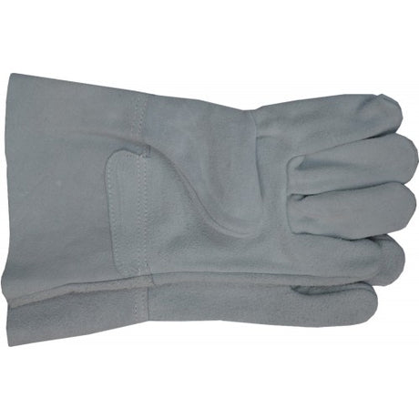 Xcel Grey All Leather Glove 720g: Durable leather gloves for work and outdoor tasks with ergonomic fit and sleek design.