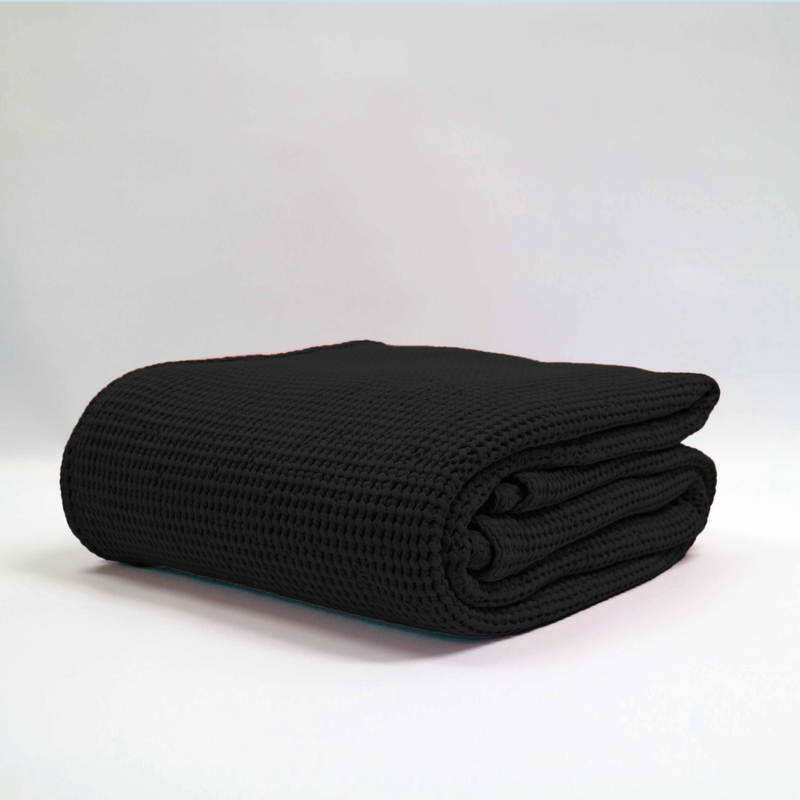 Stonewashed Blanket - NEW BLISS Small (Black) - BAKSANA