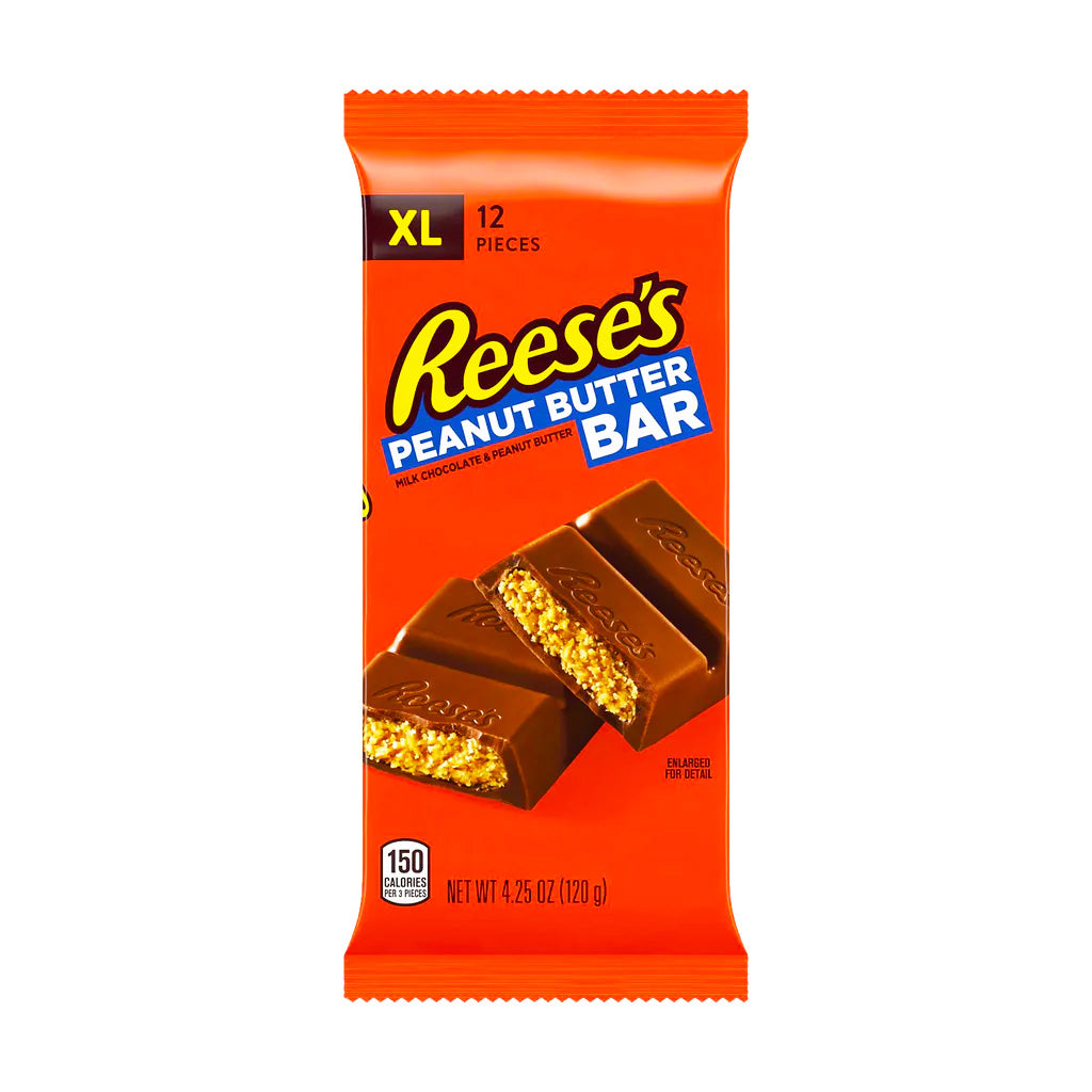 Reeses Peanut Butter XL Bar 120g - Carton of 12