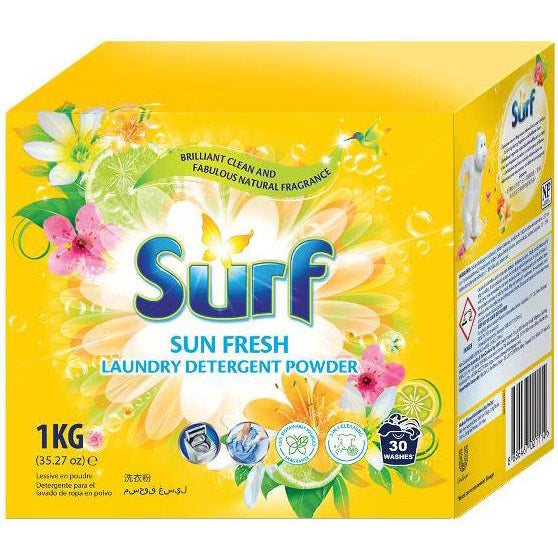 Surf Sun Fresh Laundry Powder 1kg - Box of 10 Packs