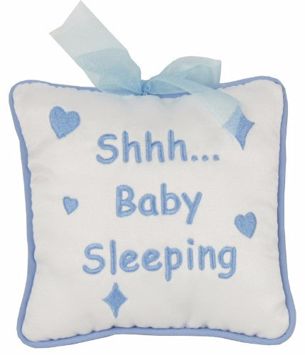 Baby Cushion Blue Door Hanger
