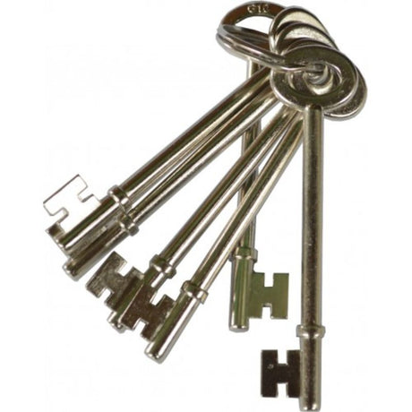 Spare key for Xcel Rimlocks G08, designed for security and easy duplication, ensuring effective access management.