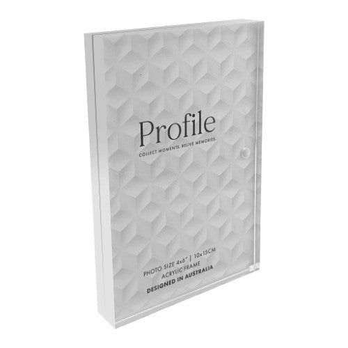 Profile - Solid Acrylic Sign Block Display Frames - 3.5x5in (9x13cm)
