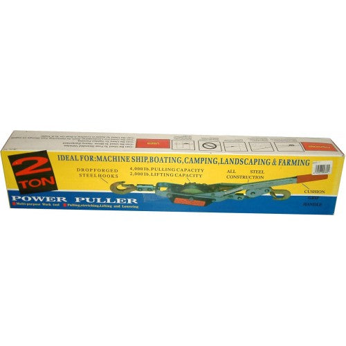 Heavy-duty Kema Hand/Cable Puller, 2 Ton capacity, durable steel, 2m wire rope, ideal for various tasks.