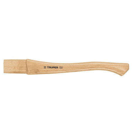 Hickory hatchet handle, 425mm long, designed for woodworking and outdoor tasks with excellent shock absorption.
