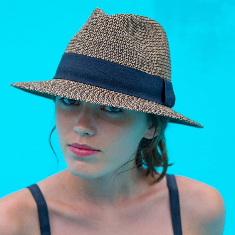 Hat - Contempory Fedora -Unisex 58cm - Caramel Medium