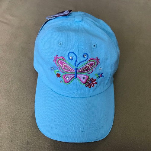 Butterfly On Blue Cap - 49CM