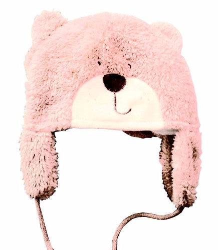Pink Bear Beanie - 49cm