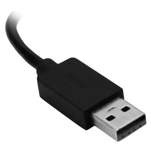 4 Port USB Hub USB 3.0 - Connect 3 USB-A & 1 USB-C Devices - Power Adapter Included