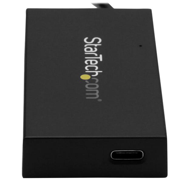 4 Port USB Hub USB 3.0 - Connect 3 USB-A & 1 USB-C Devices - Power Adapter Included