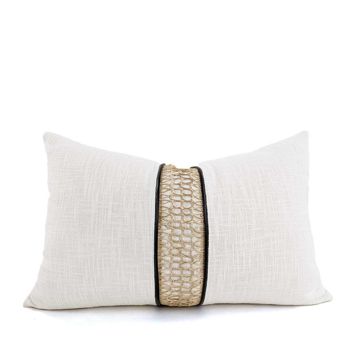 CUSHION COVER - BRAID - CREAM / NATURAL - 400x600