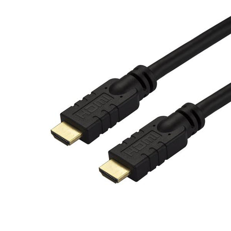 Premium 10m high speed HDMI cable for 4K 60Hz, CL2-rated for in-wall use, featuring active signal booster and HDR support.