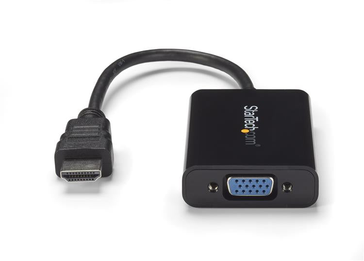 HDMI to VGA Adapter w/ Audio - HDMI Converter Male to VGA Female