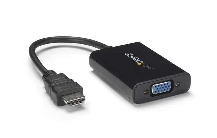 HDMI to VGA Adapter w/ Audio - HDMI Converter Male to VGA Female