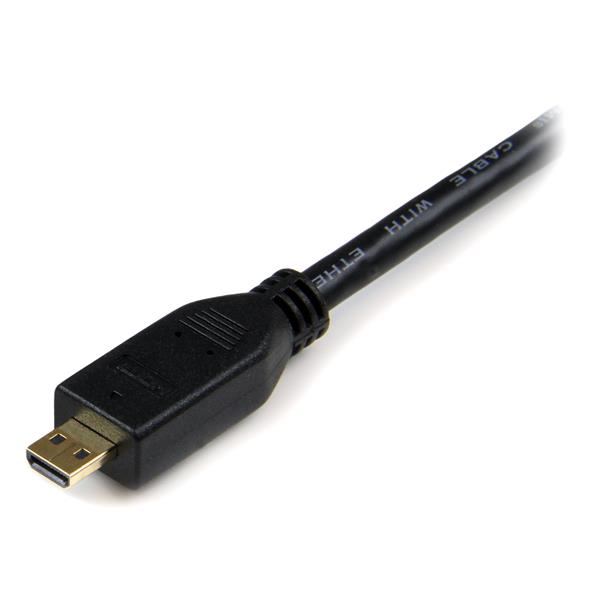 1m Premium High Speed HDMI Cable with Ethernet - HDMI to HDMI Micro Connector