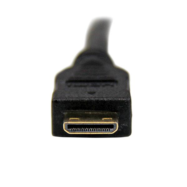 2m Mini HDMI to DVI-D Cable for Cameras, Tablets & Laptops - High-Def Video & Audio