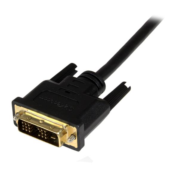 2m Mini HDMI to DVI-D Cable for Cameras, Tablets & Laptops - High-Def Video & Audio